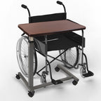 Vaunn Pneumatic Adjustable Overbed Table with Wheels

