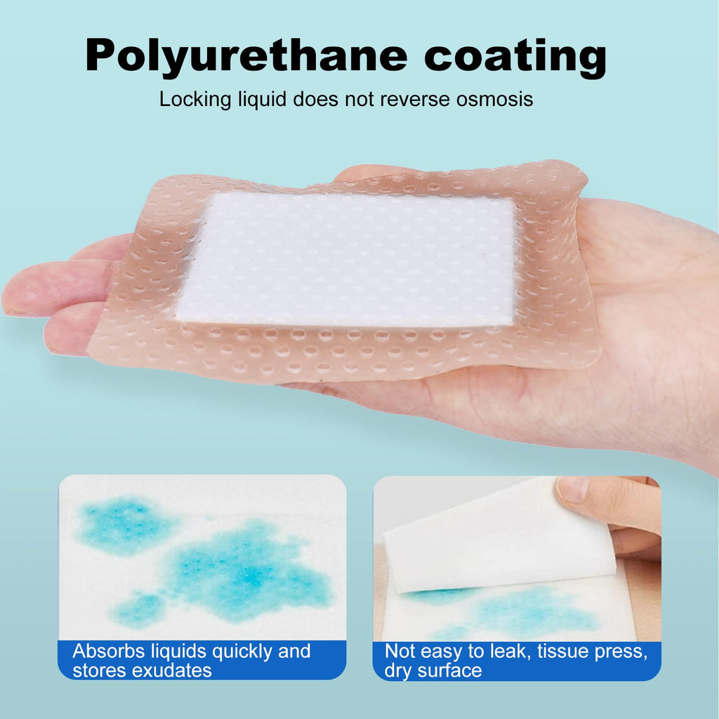 Silicone Foam Dressing with Gentle Border for Wound Care


