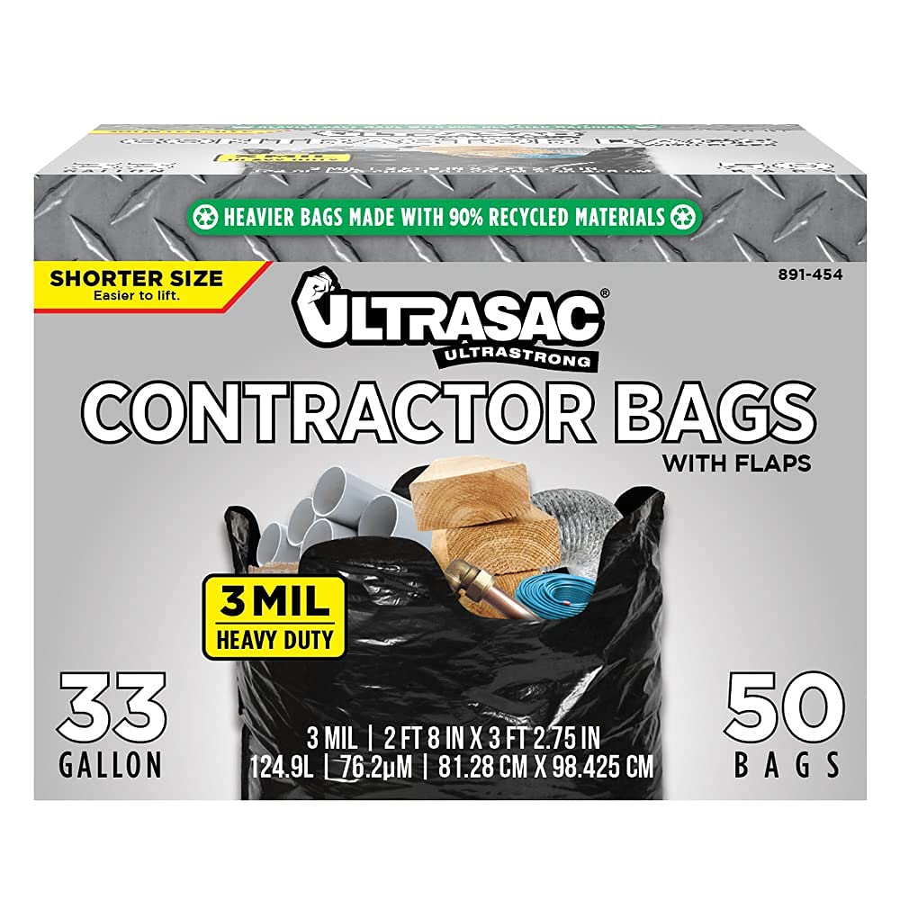Ultrasac Contractor Trash Bags Heavy Duty 3 MIL


