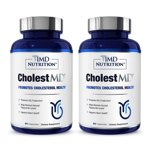 1MD Nutrition CholestMD with Olive Leaf Extract, Bergavit, Niacin & Garlic