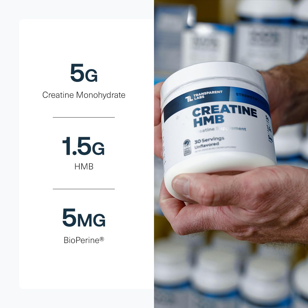 Creatine HMB by Transparent Labs - Enhanced Strength

