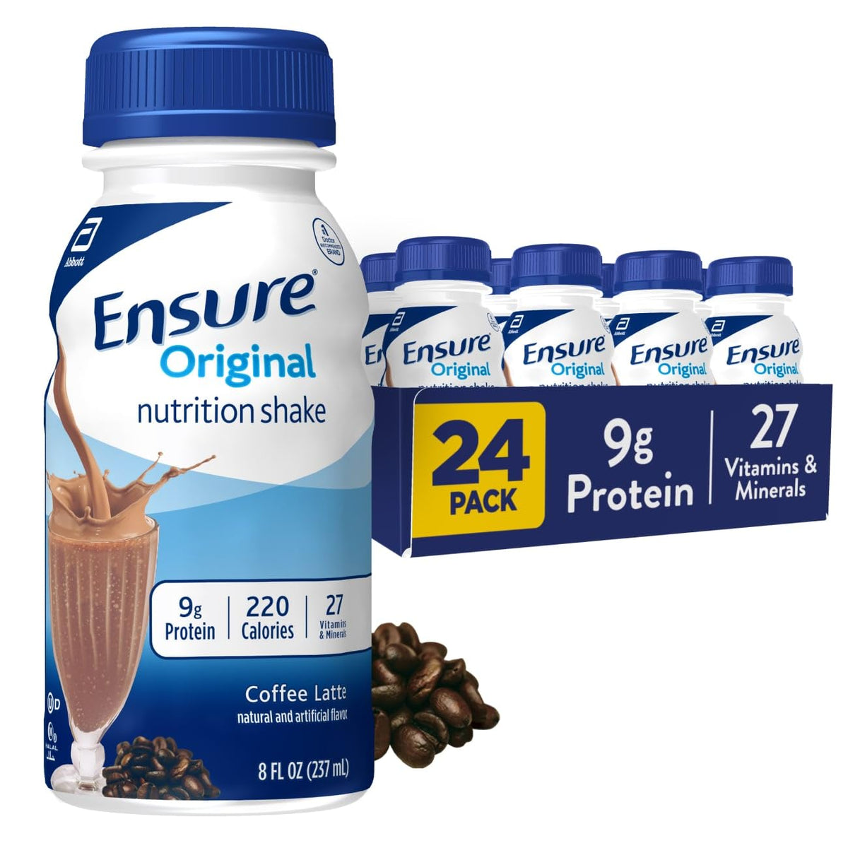 Ensure Original Nutrition Shake, Ready-to-Drink Small Meal, 9g Protein