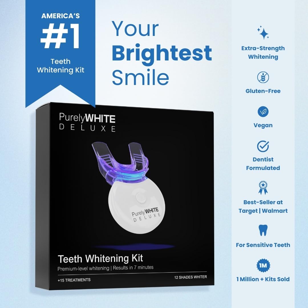Teeth Whitening Kit by PurelyWHITE Deluxe

