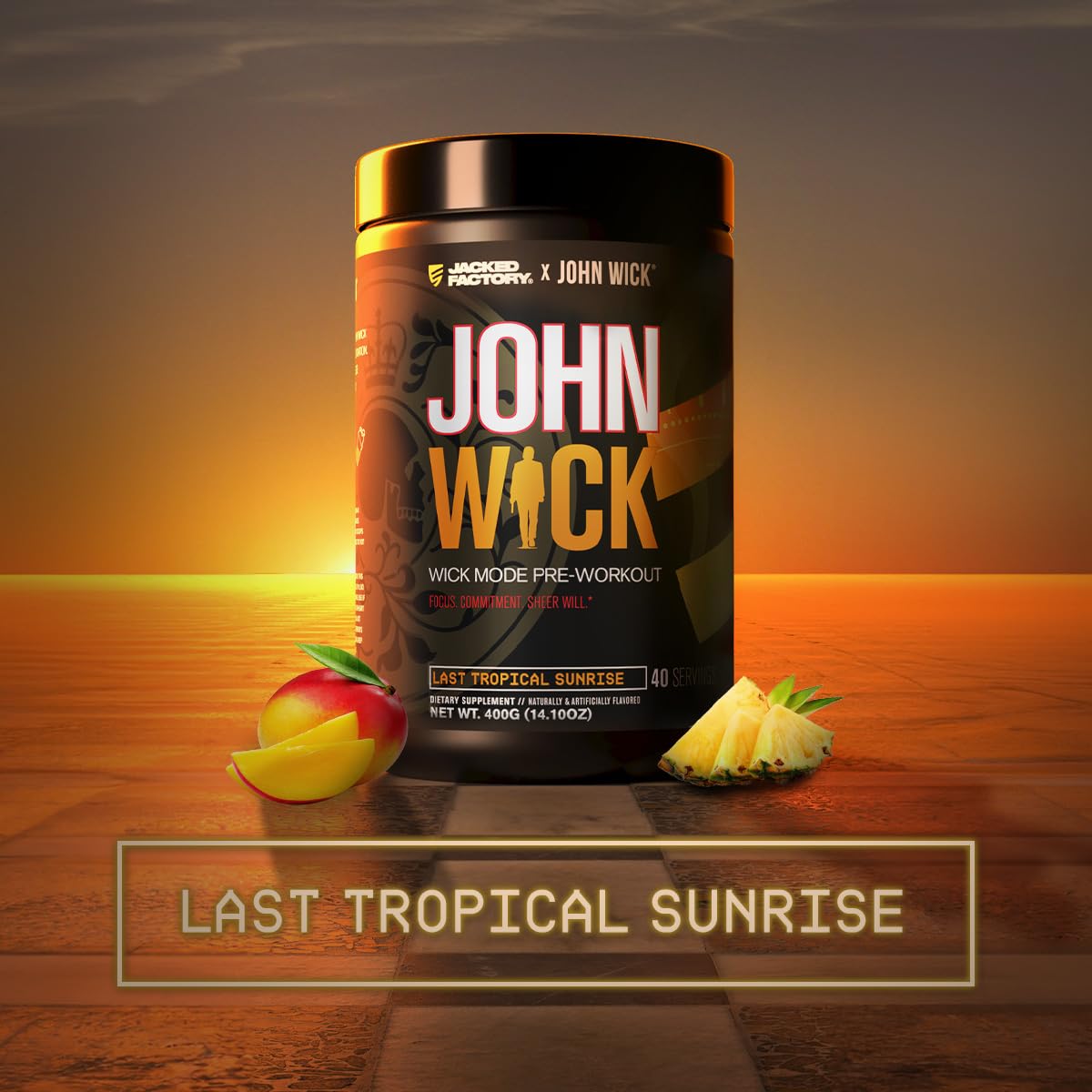 Jacked Factory X John Wick Wick Mode Pre Workout Powder

