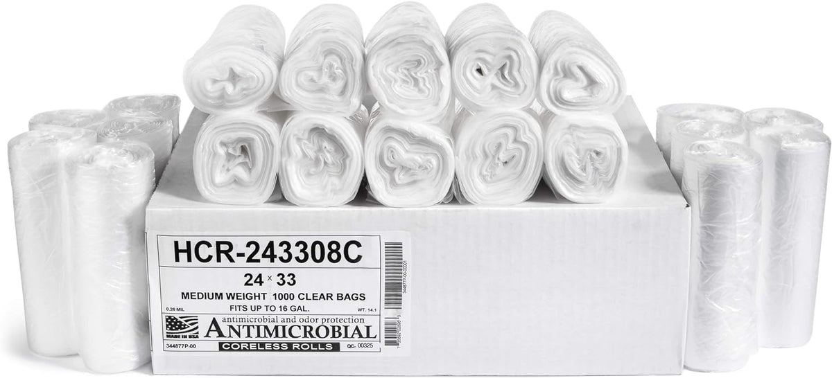 Aluf Plastics High Density Trash Bags - Heavy-Duty