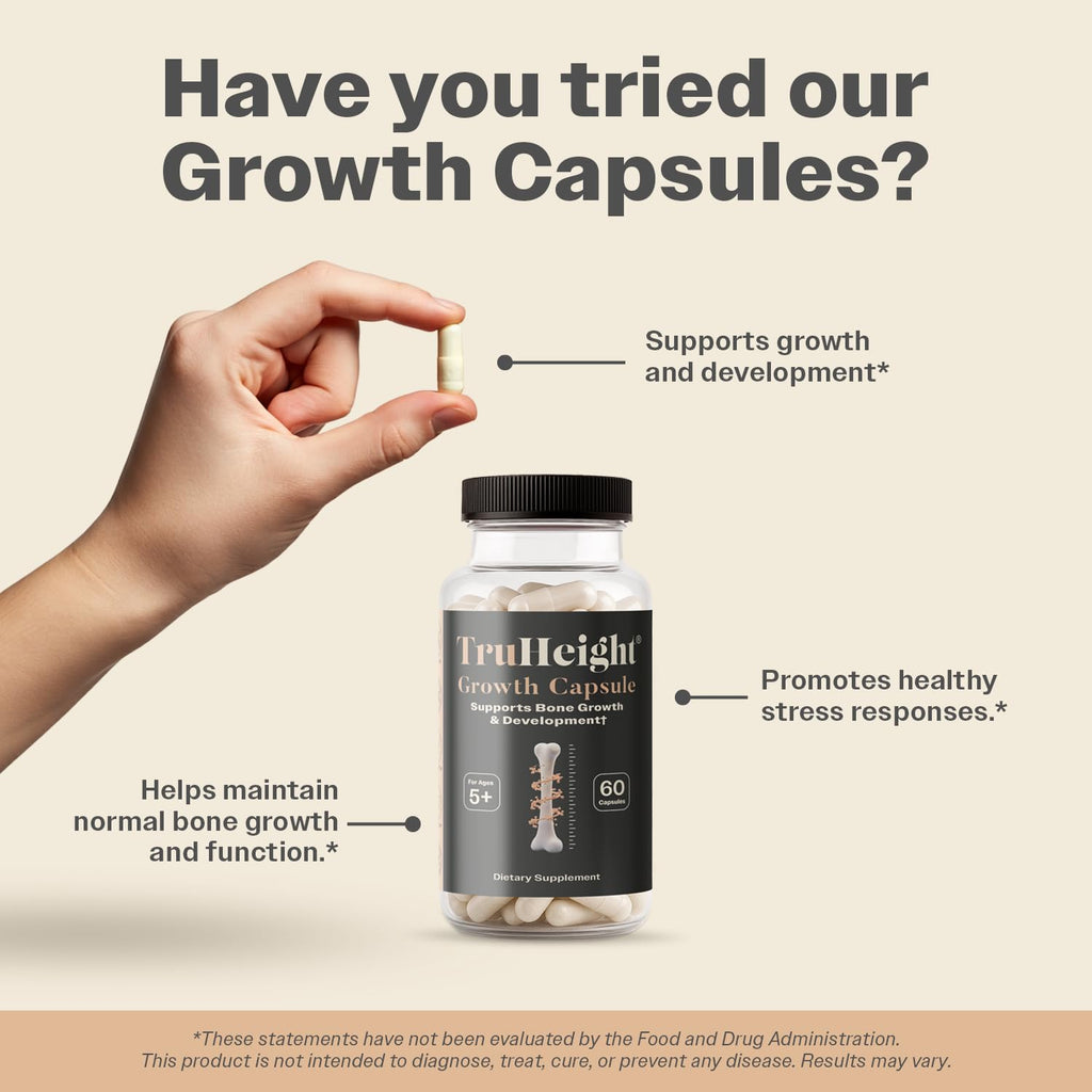 TruHeight Growth Capsules for Kids & Teens | Bone Support

