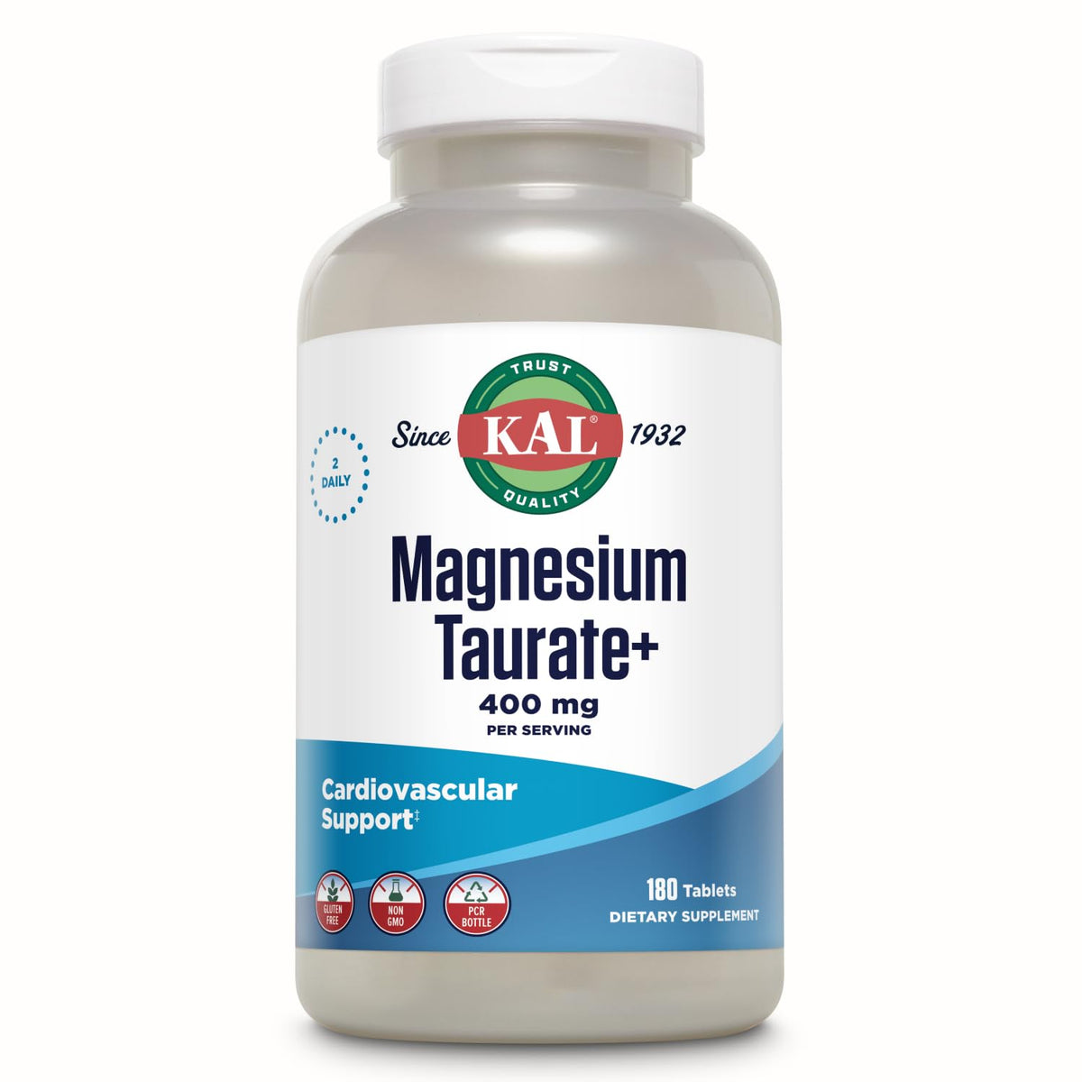 KAL Magnesium Taurate with Vitamin B6 - Chelated Magnesium