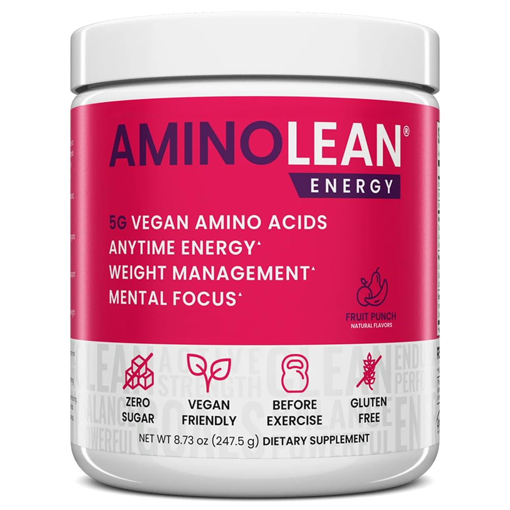 AminoLean Pre Workout by RSP Nutrition – Clean Energy, Vegan Formula