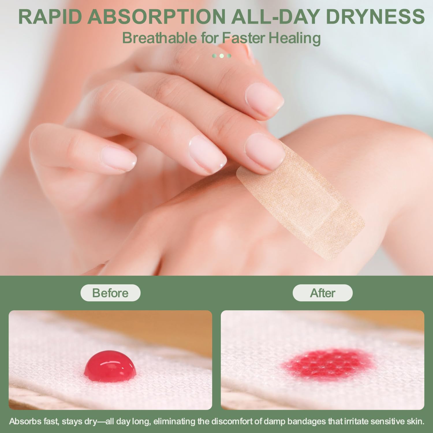 Hysimedy Silicone Bandages for Sensitive Skin|Hypoallergenic

