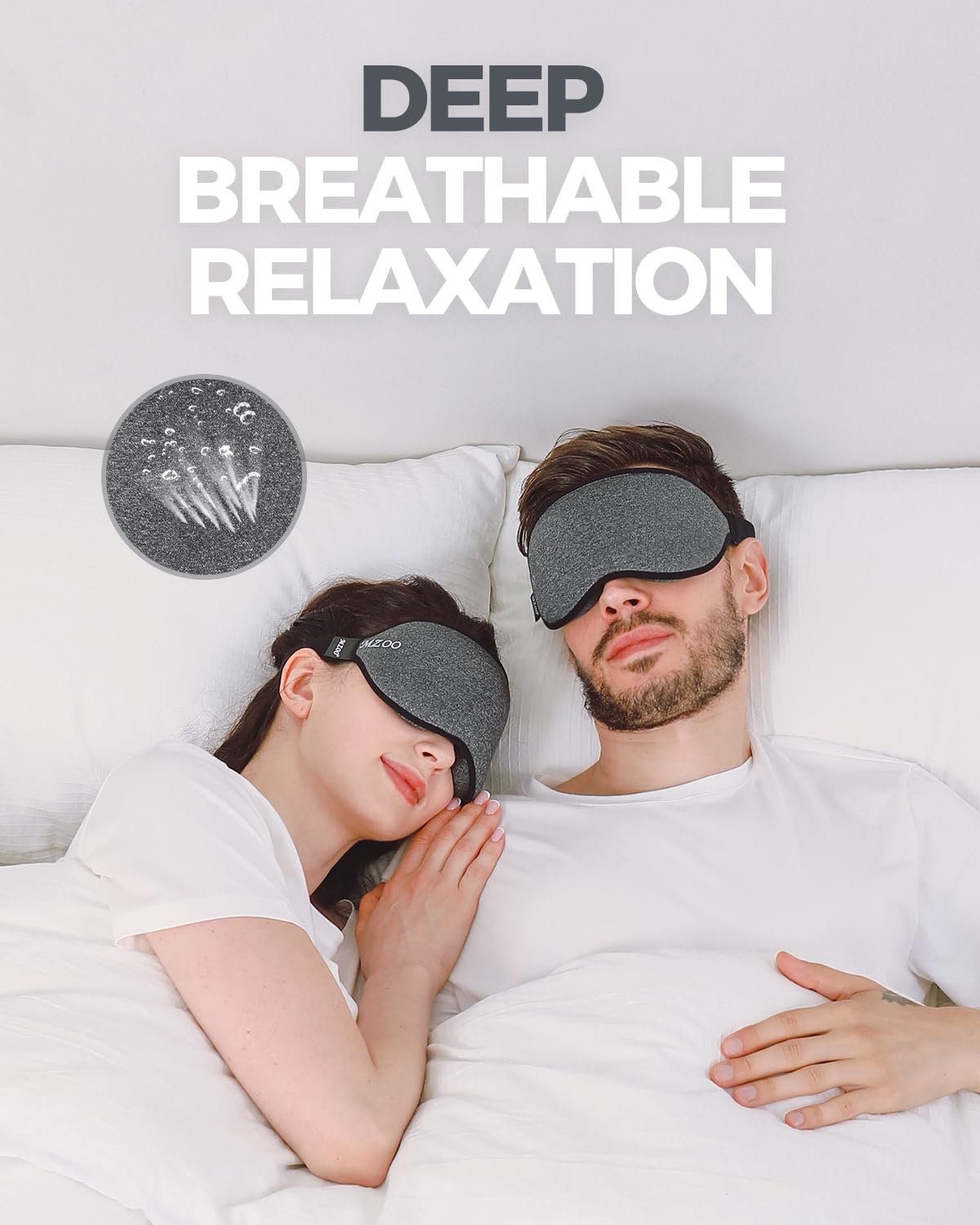 MZOO Luxury Sleep Mask 3D | Light Blocking & Comfort

