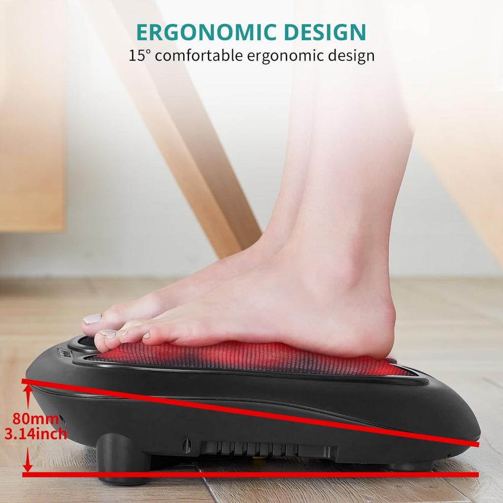 Nekteck Foot Massager with Heat – Shiatsu Kneading

