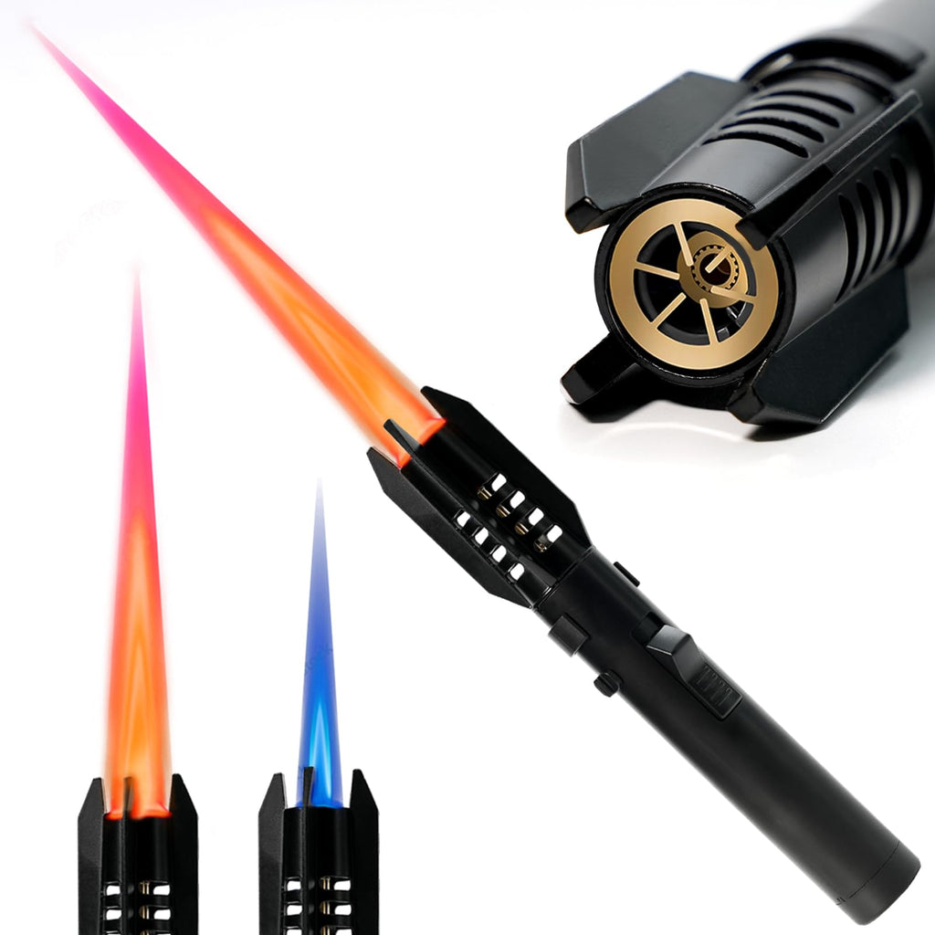 Refillable Windproof Torch Lighter | Safety Lock

