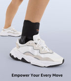 Slim-Fit Ankle Brace with Quick Lace Up and 2 Auto-Shaped Pads

