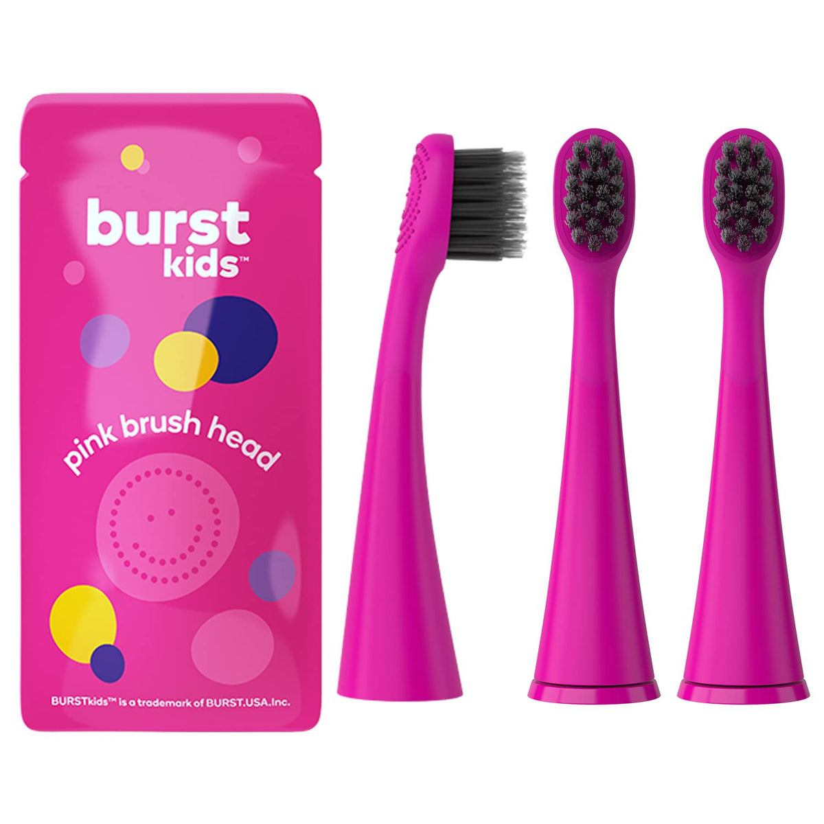 BURST Replacement Heads for Kids Electric Toothbrush — Ultra Soft Bristles