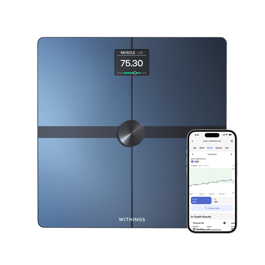 Withings Body Smart Scale for Weight & Body Fat Percentage – Wi-Fi & Bluetooth