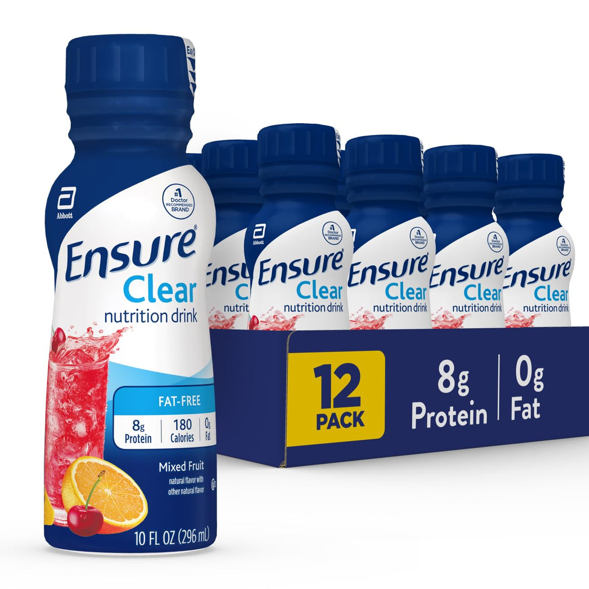 Ensure Liquid Clear Nutrition Drink 0g fat, 8g protein