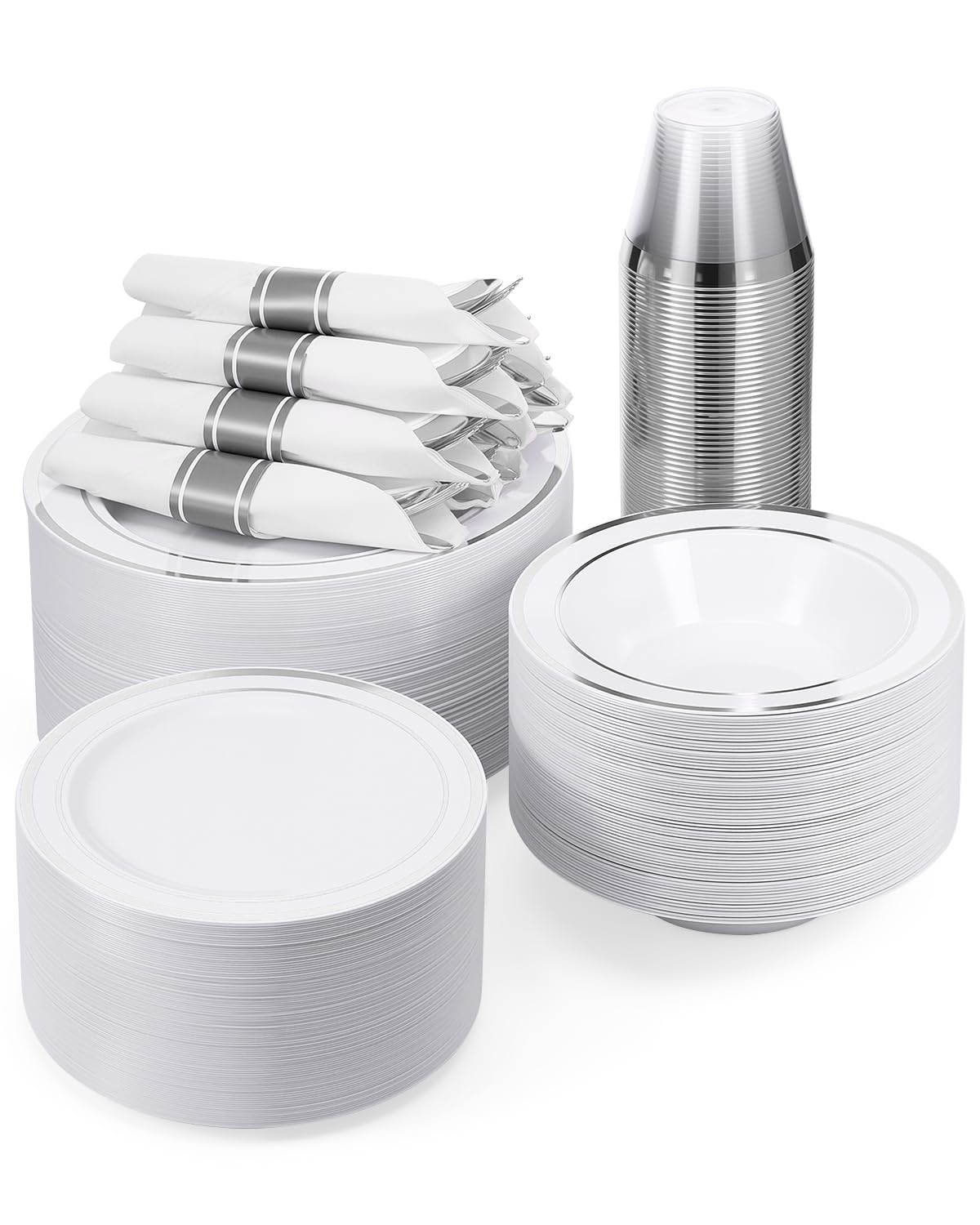 Plastic Dinnerware Set by Goodluck for Parties