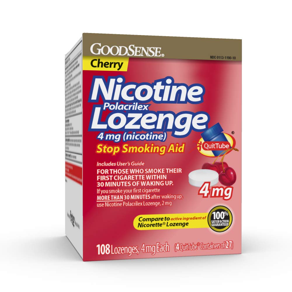 GoodSense Nicotine Polacrilex Lozenge – Stop Smoking Aid

