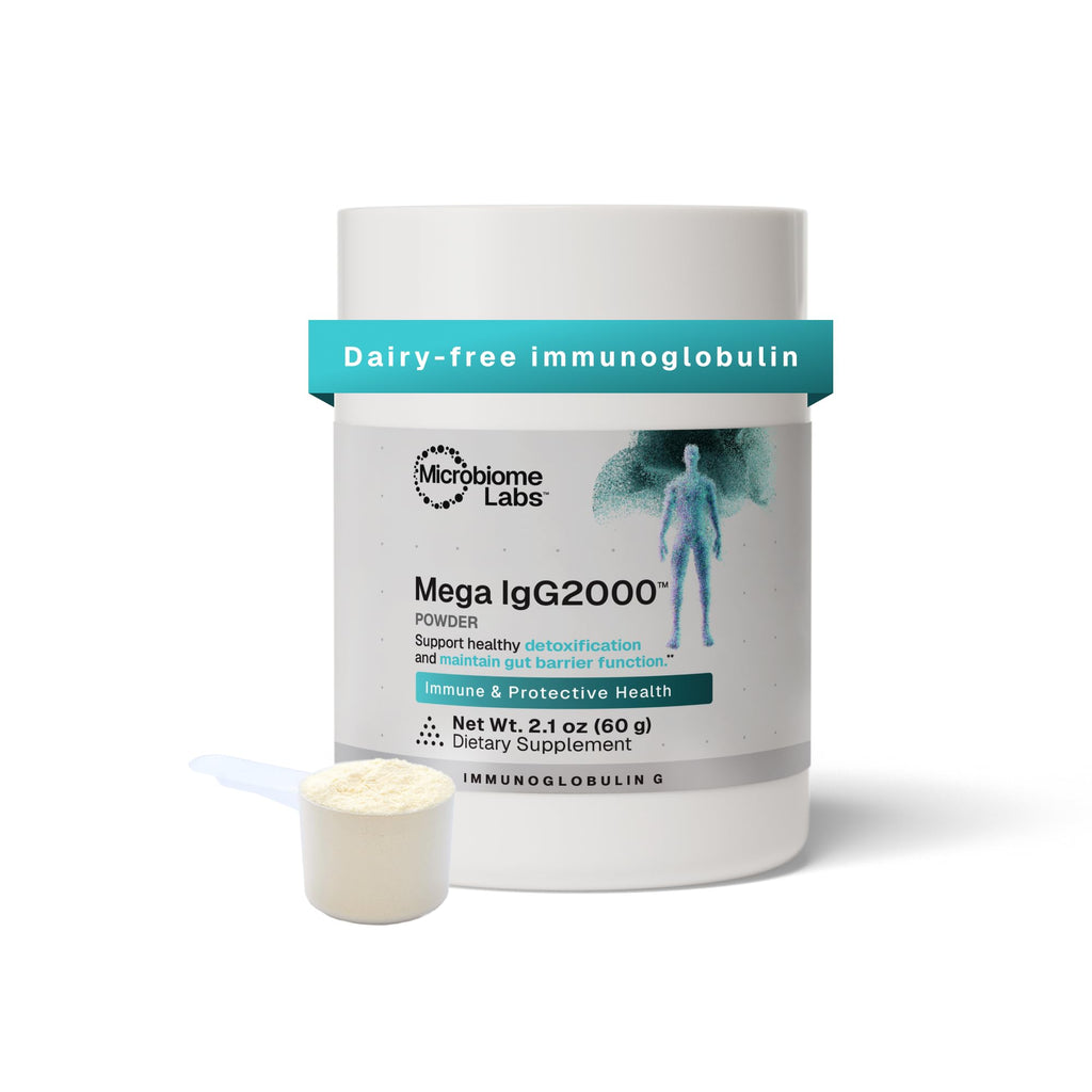 Microbiome Labs Mega IgG2000 Dairy-Free Bovine Colostrum Immunoglobulin for Digestive Health