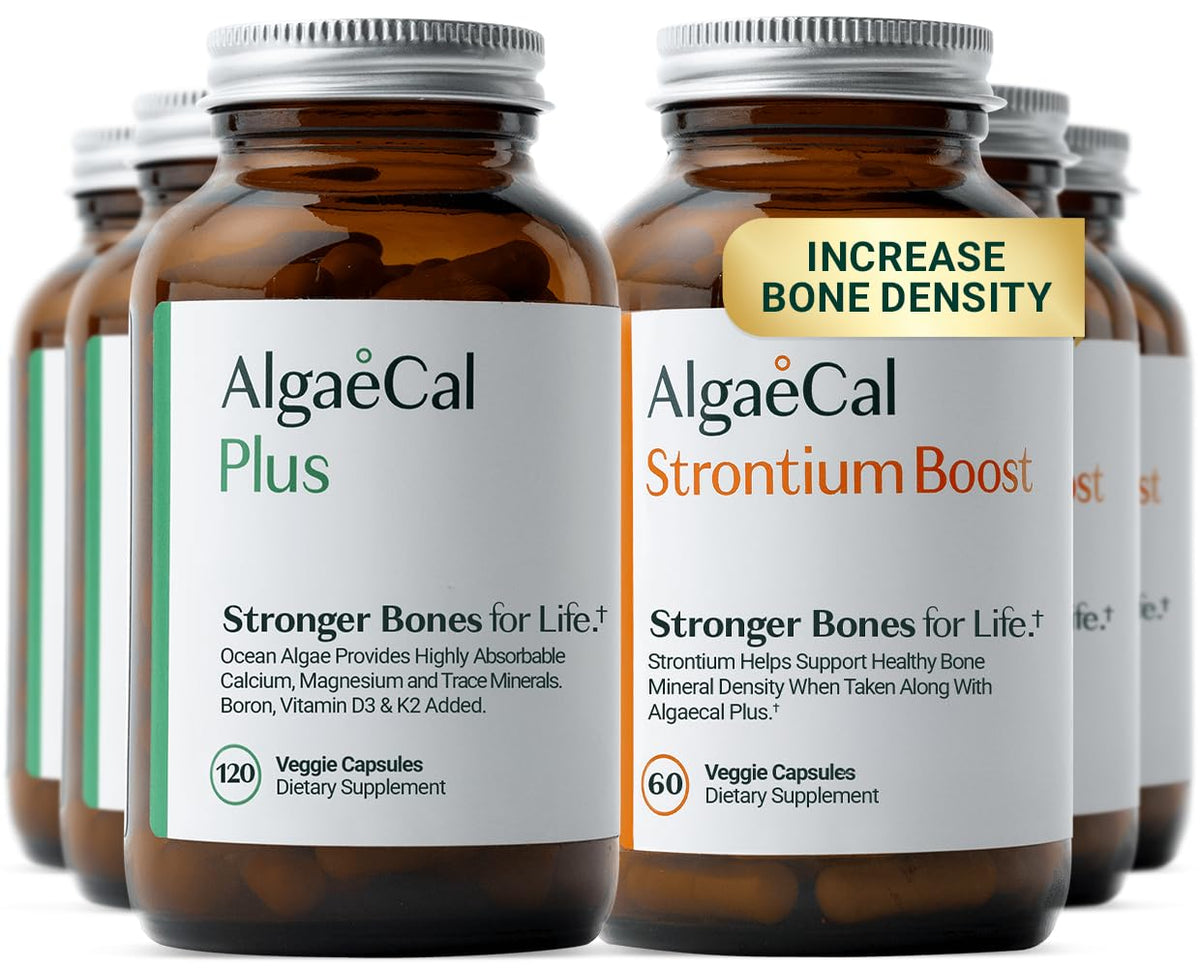 ALGAECAL Bone Builder Bundle Plant-Based Calcium Supplement & Strontium