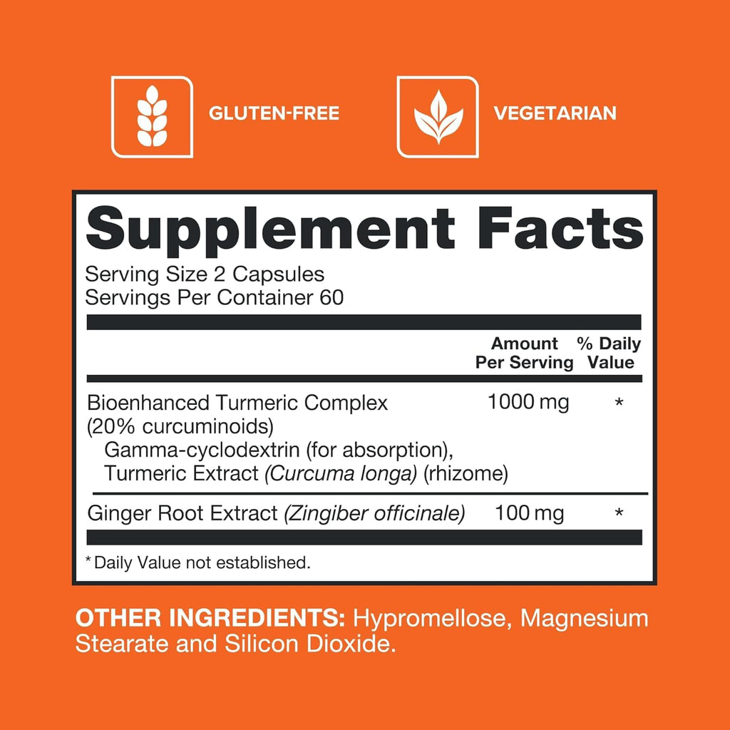 Qunol Turmeric & Ginger Capsules Ultra High Absorption


