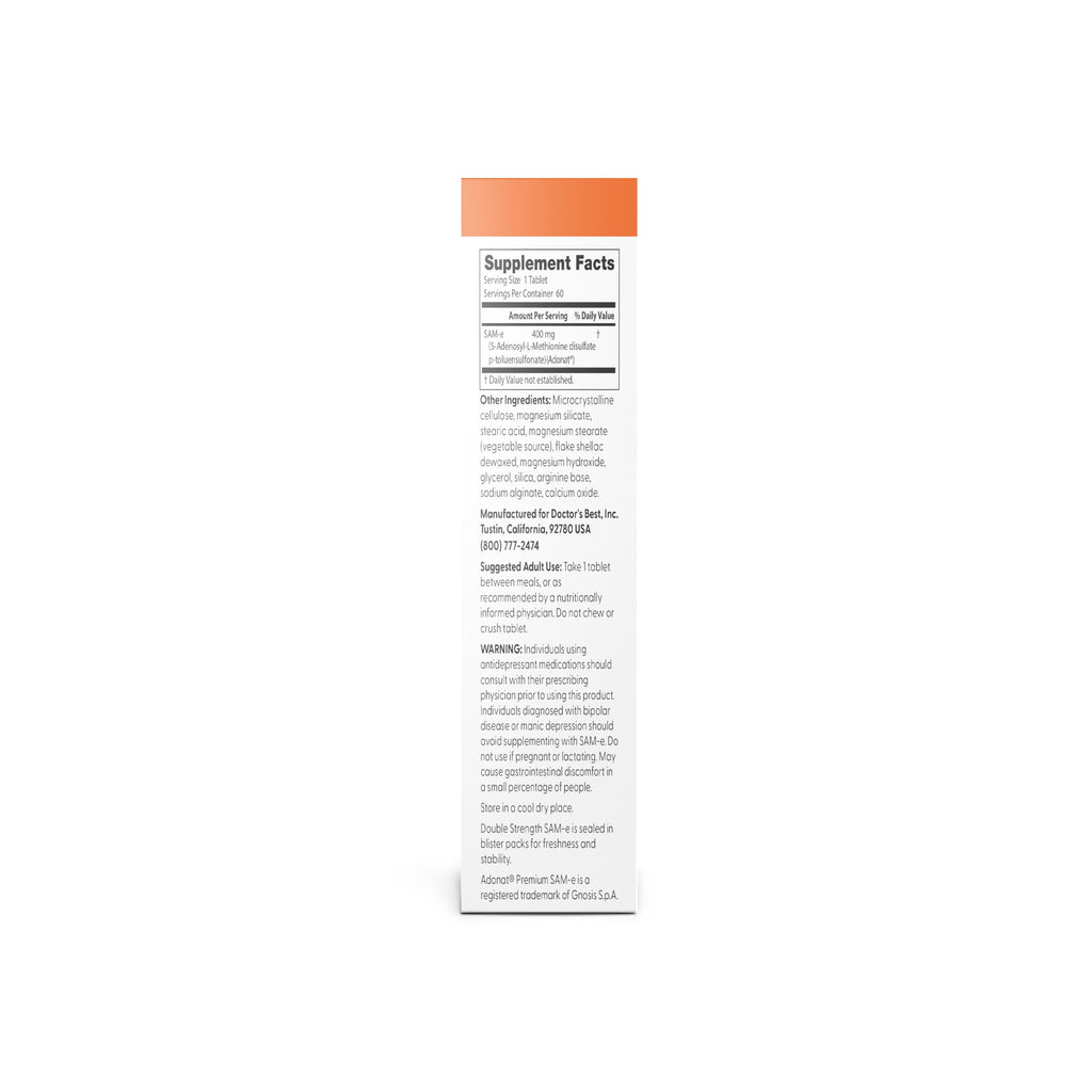 Doctor's Best SAM-e 400 mg Mood & Joint Support

