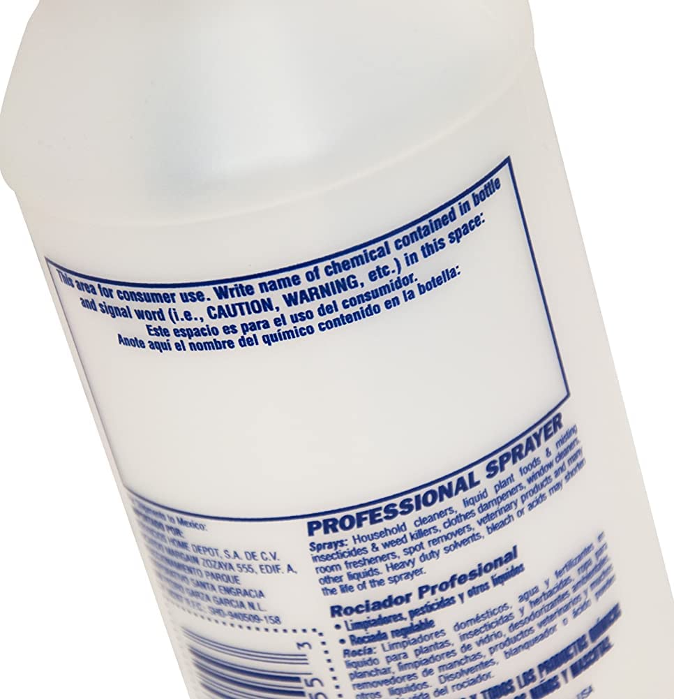 Zep Professional Sprayer Bottle HDPRO1 | Adjustable Nozzle

