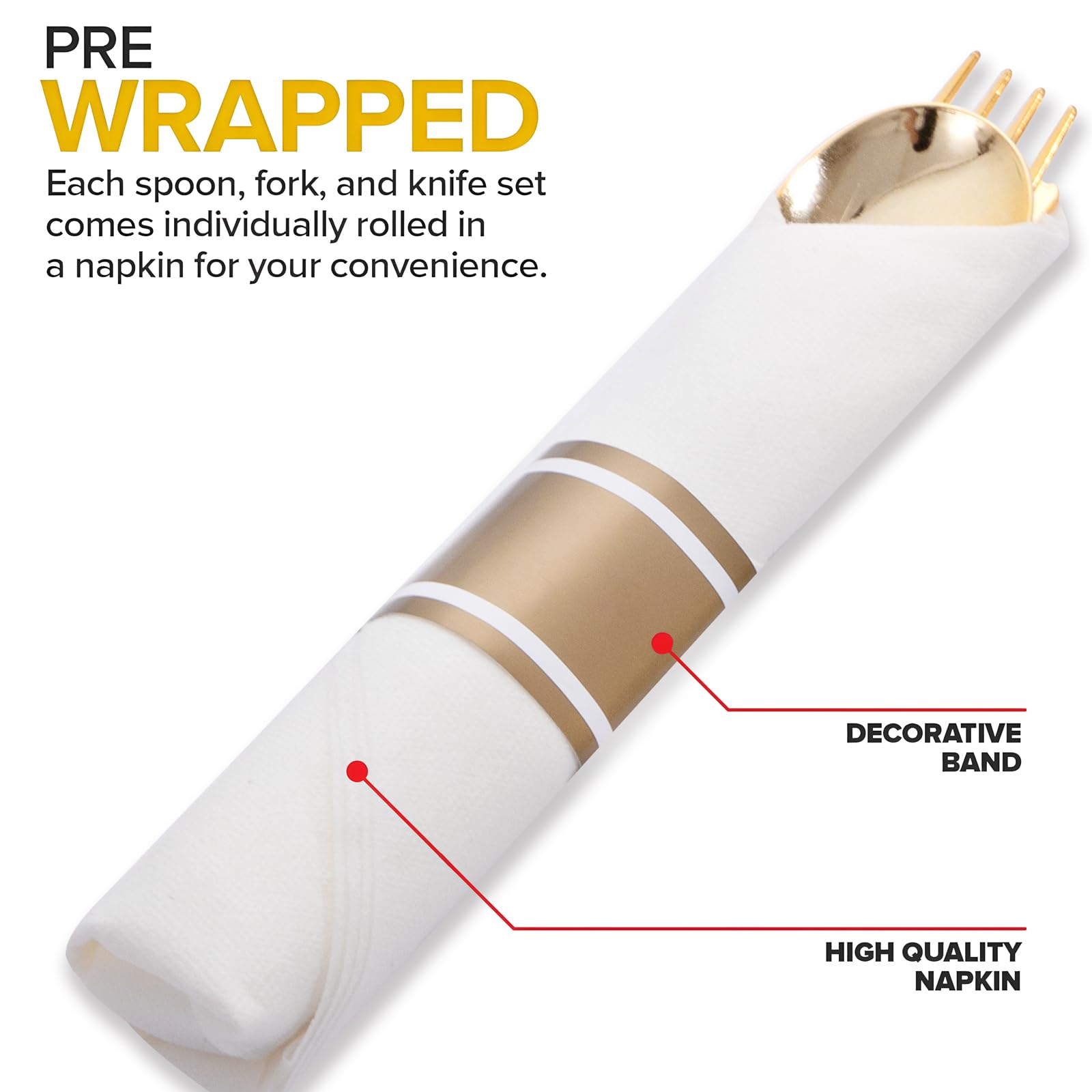 Disposable Cutlery Set with Napkins

