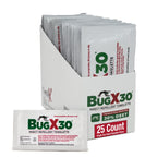 CoreTex Bug X 30 Insect Repellent Wipes - DEET 30%

