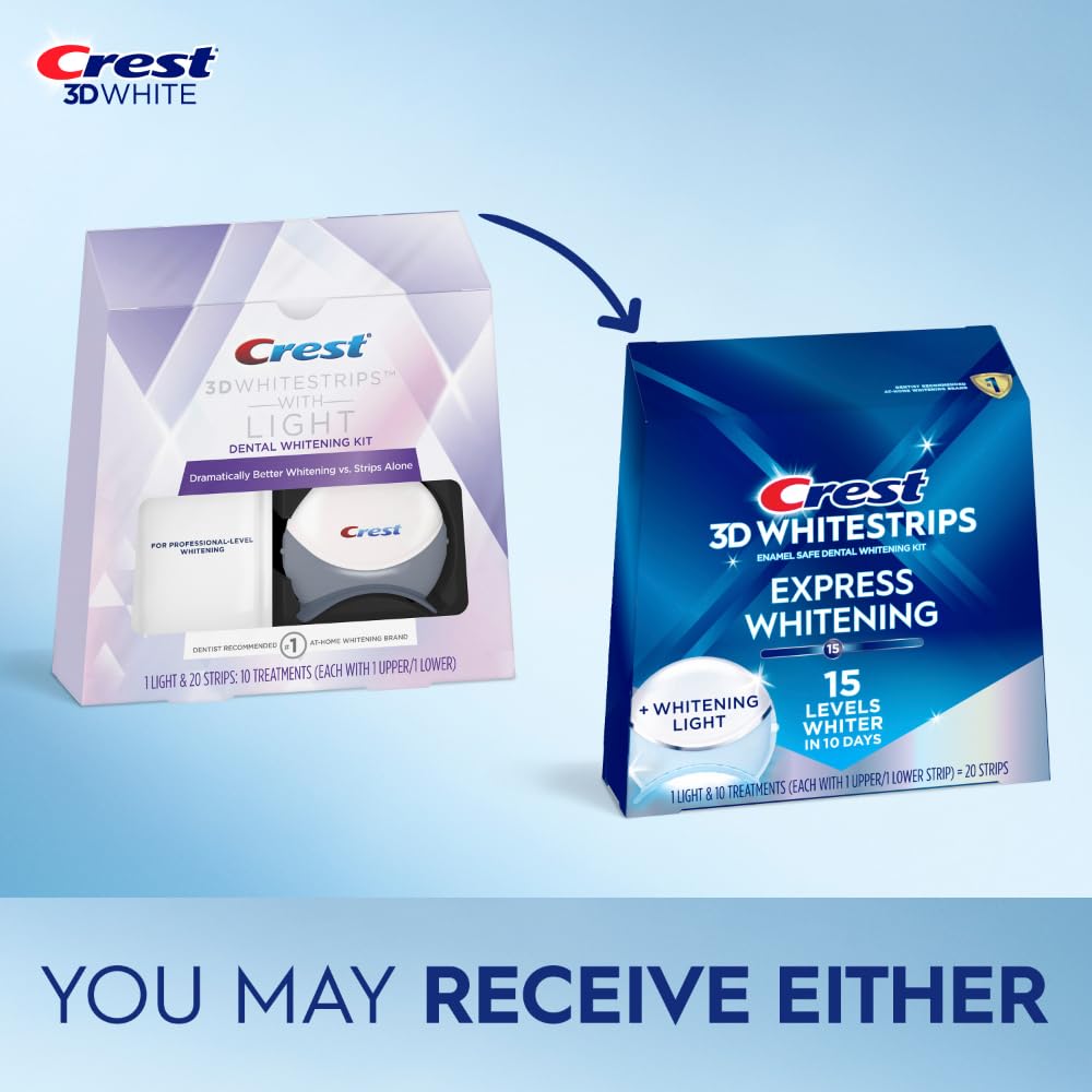 Crest 3D Teeth Whitening Kit | Enamel-Safe Whitening


