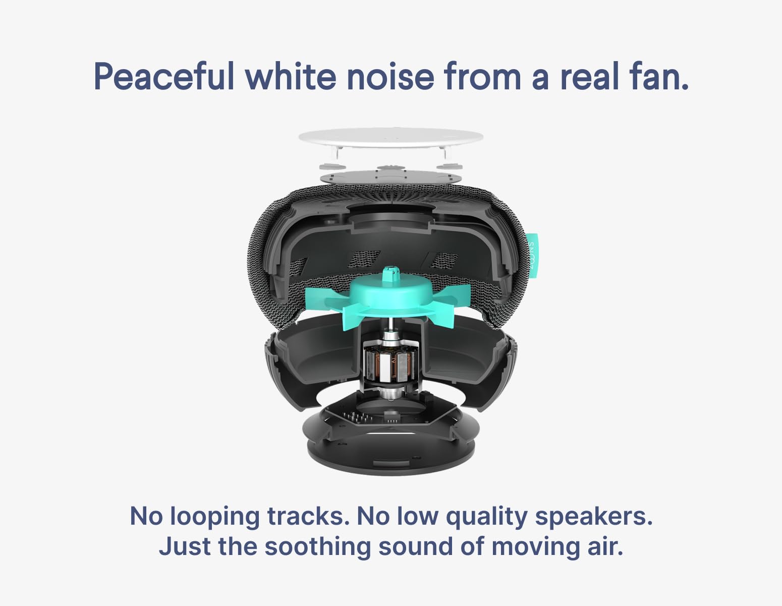 SNOOZ White Noise Machine with Real Fan Inside – Sleep Aid

