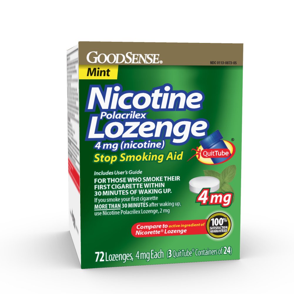 GoodSense Nicotine Polacrilex Lozenge – Stop Smoking Aid