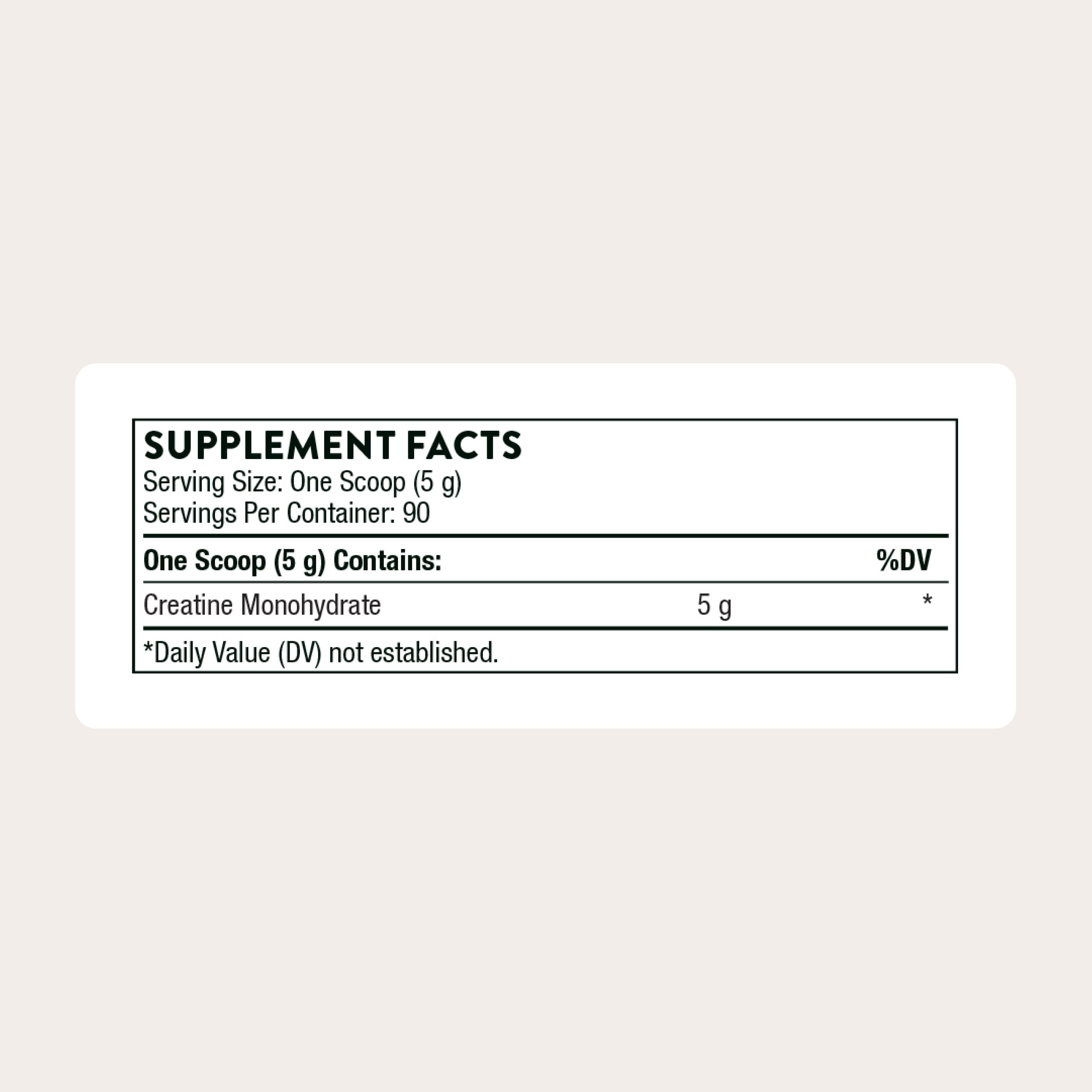 Thorne Creatine Micronized Monohydrate Powder

