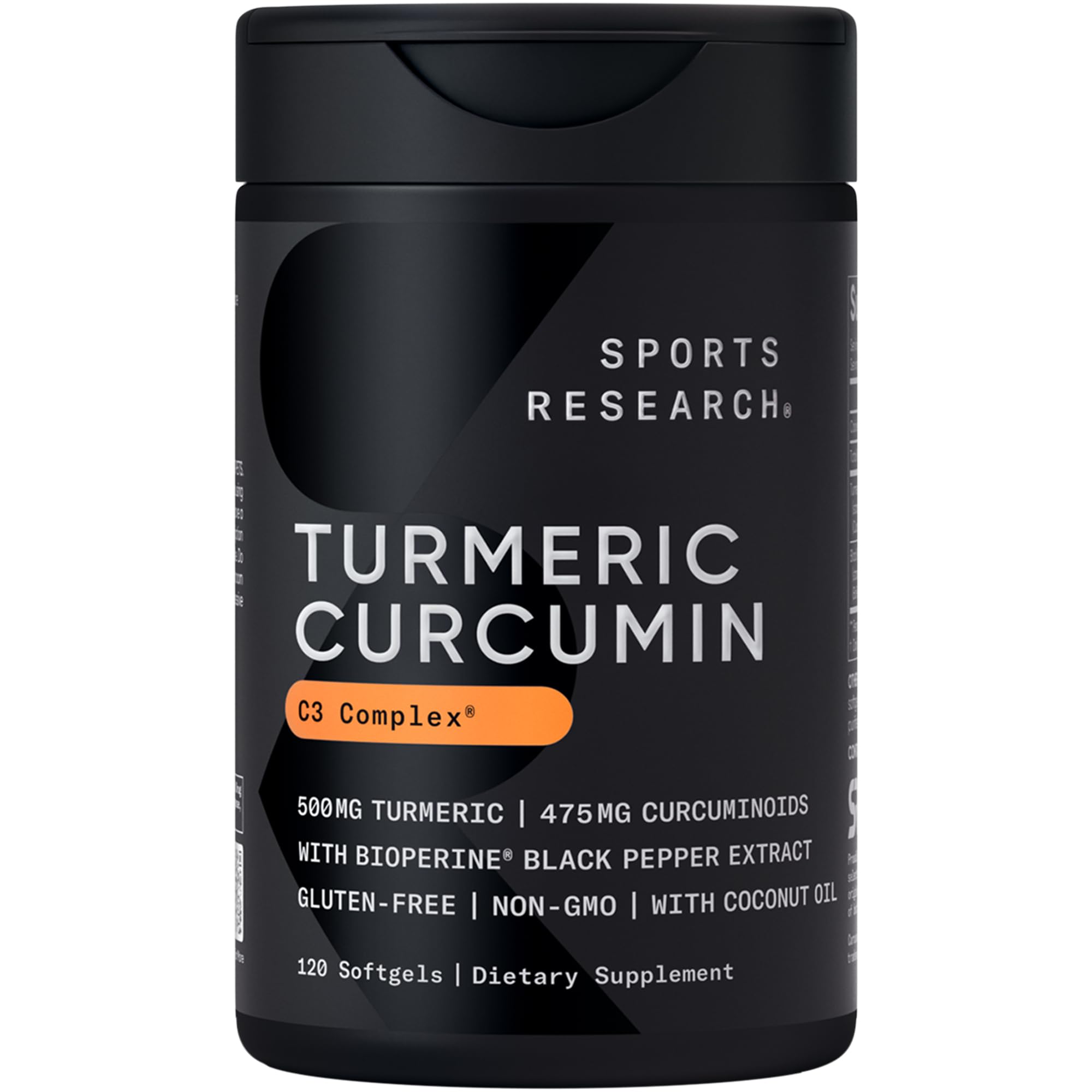 Sports Research Turmeric Curcumin C3 Complex with BioPerine

