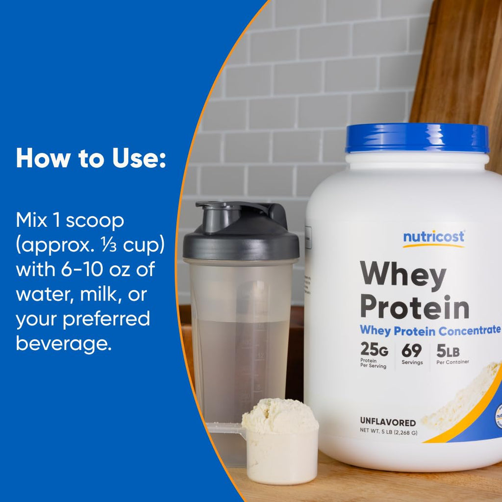 Nutricost Whey Protein Concentrate Powder | Undenatured

