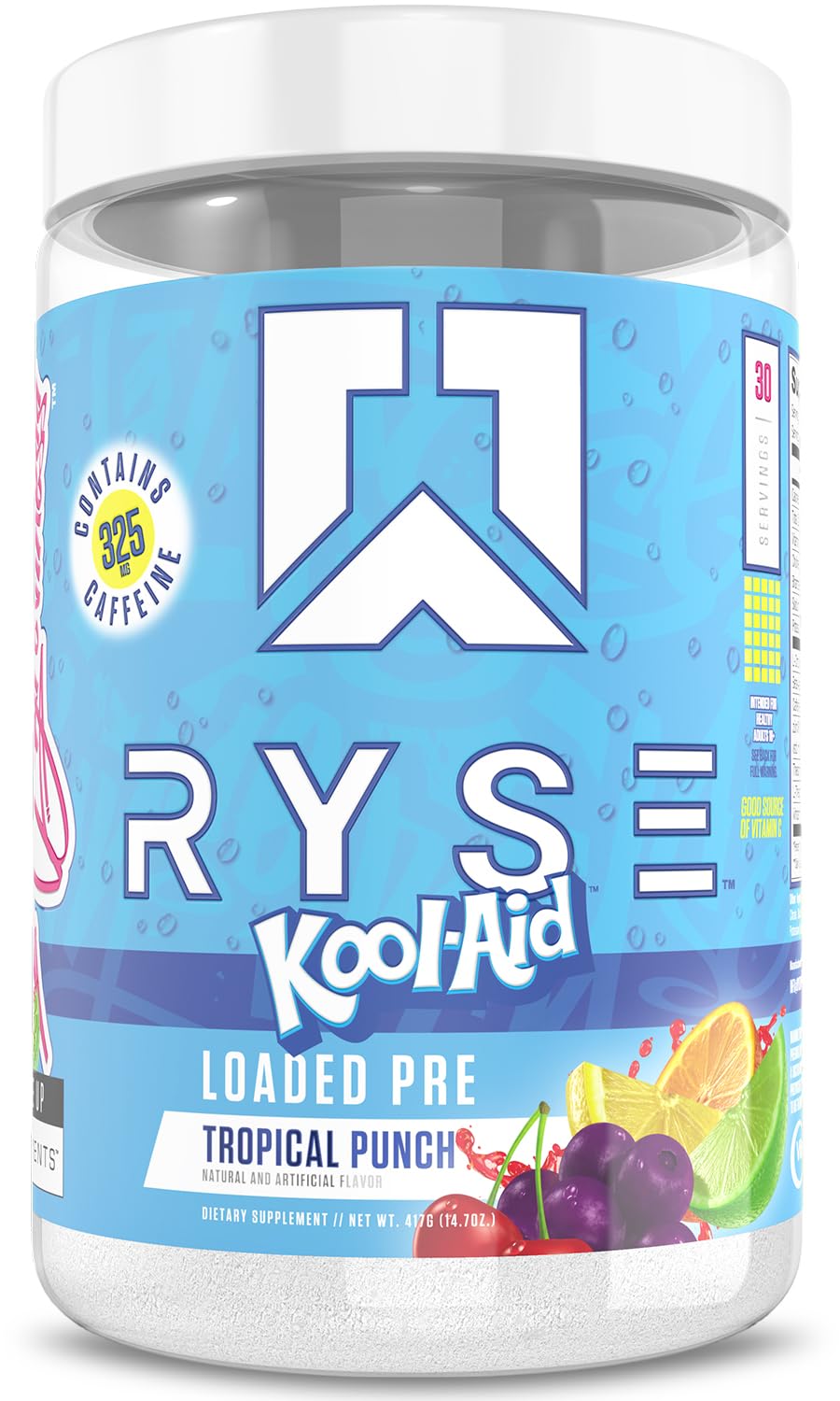 RYSE Loaded Pre Workout Powder - Caffeine, Citrulline & Beta-Alanine