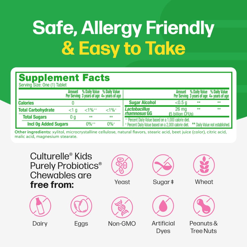 Culturelle Kids Probiotic Chewables Ages 3+ | Immune

