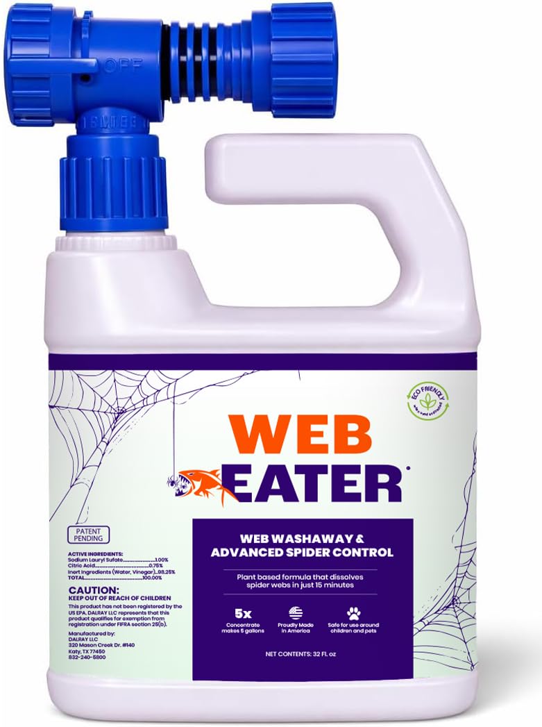 Advanced Outdoor Spider Web Dissolver and Repellent with Sprayer