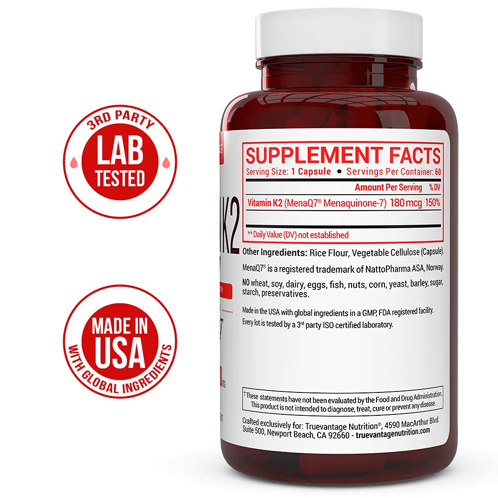 Truevantage Vitamin K2 MK-7 for Bone & Heart Health

