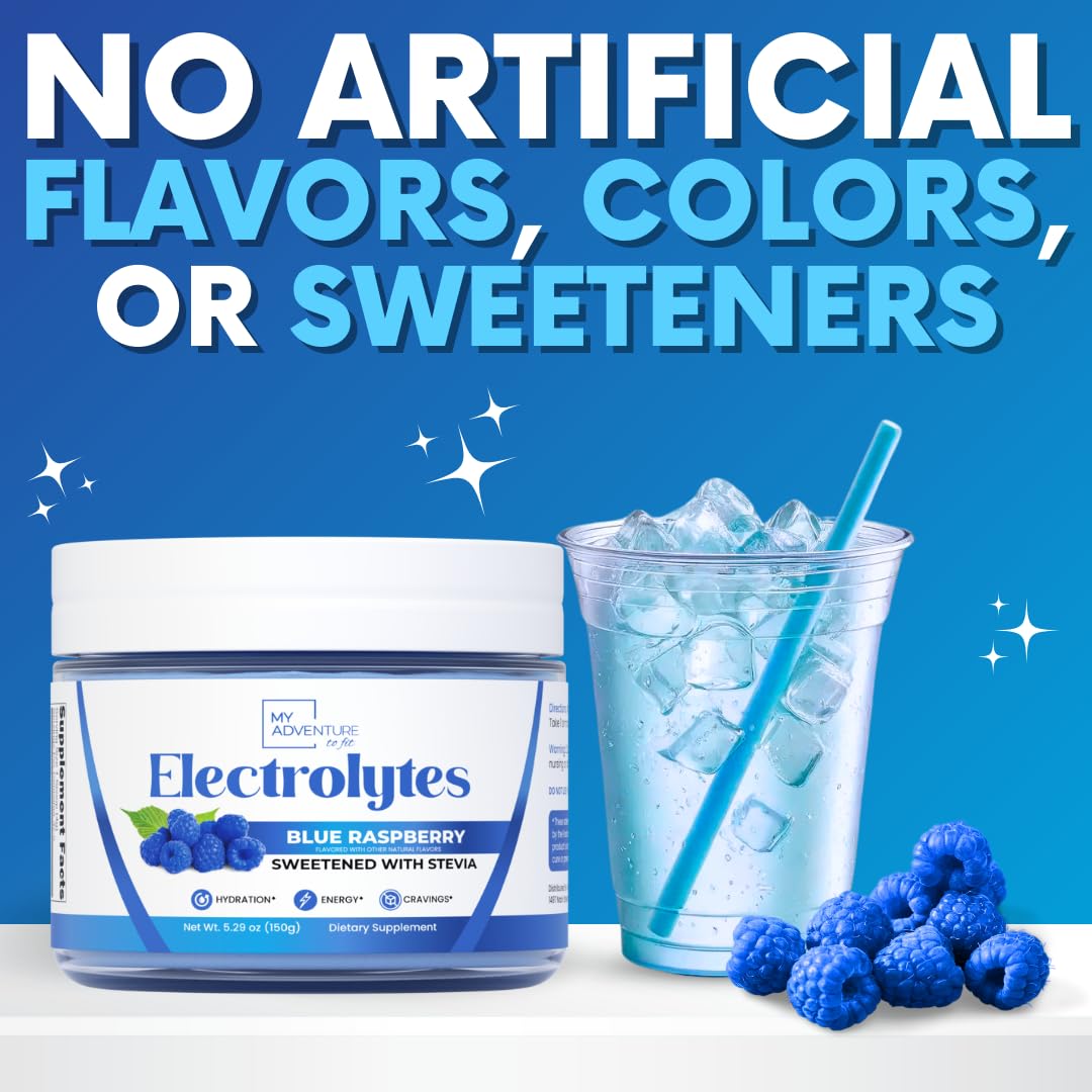 Blue Raspberry Electrolyte Powder Zero Sugar - Caffeine Free

