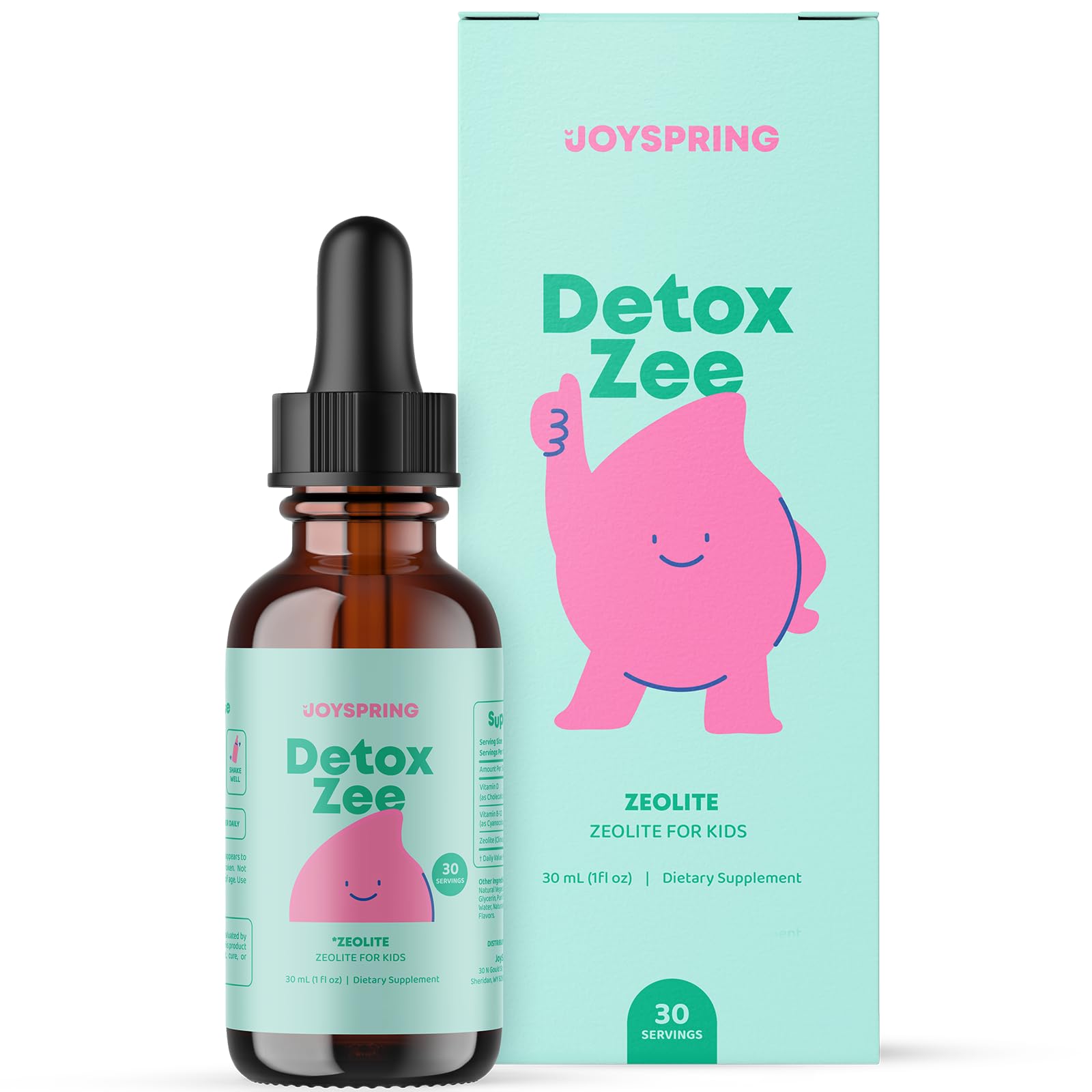 JoySpring DetoxZee Zeolite Drops for Kids - Berry Flavor

