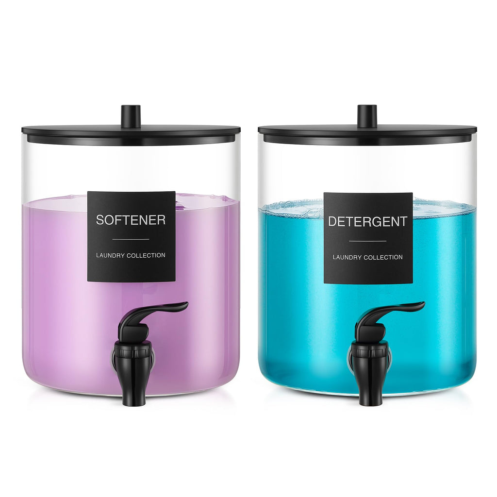 TIPGO Glass Laundry Detergent Dispenser for Laundry Room

