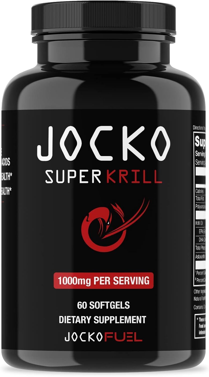 Jocko Fuel Antarctic Krill Oil Omega-3 1000mg Softgels

