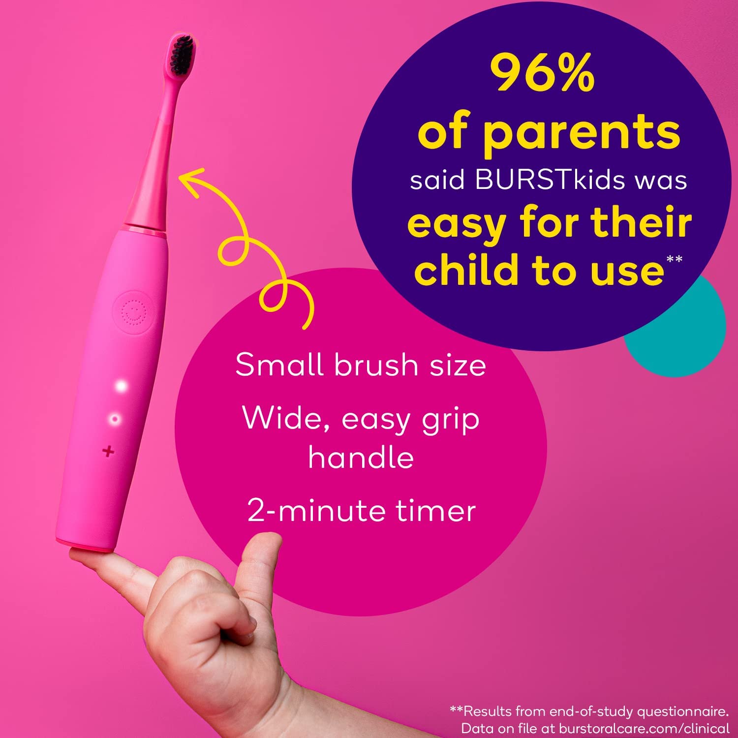 BURST Replacement Heads for Kids Electric Toothbrush

