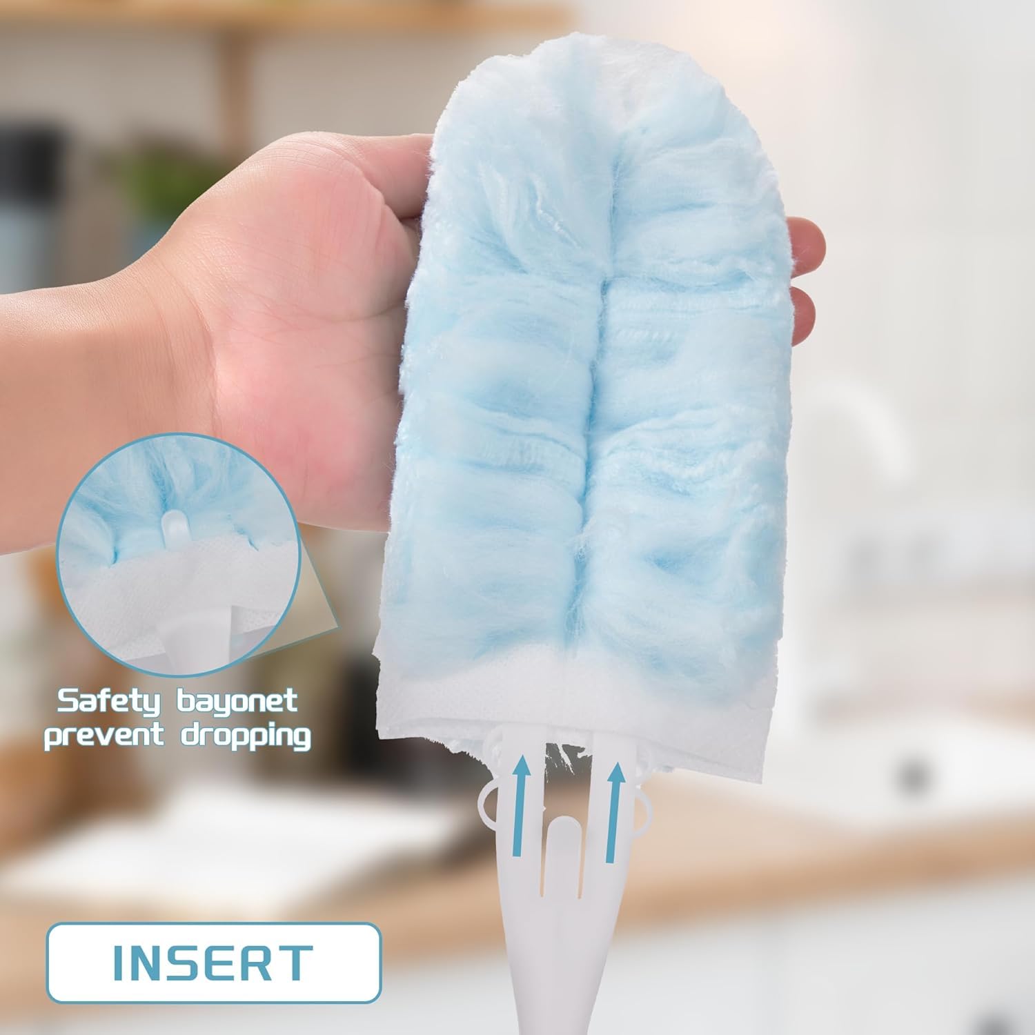 Disposable Microfiber Duster Refills for Dusting Tool

