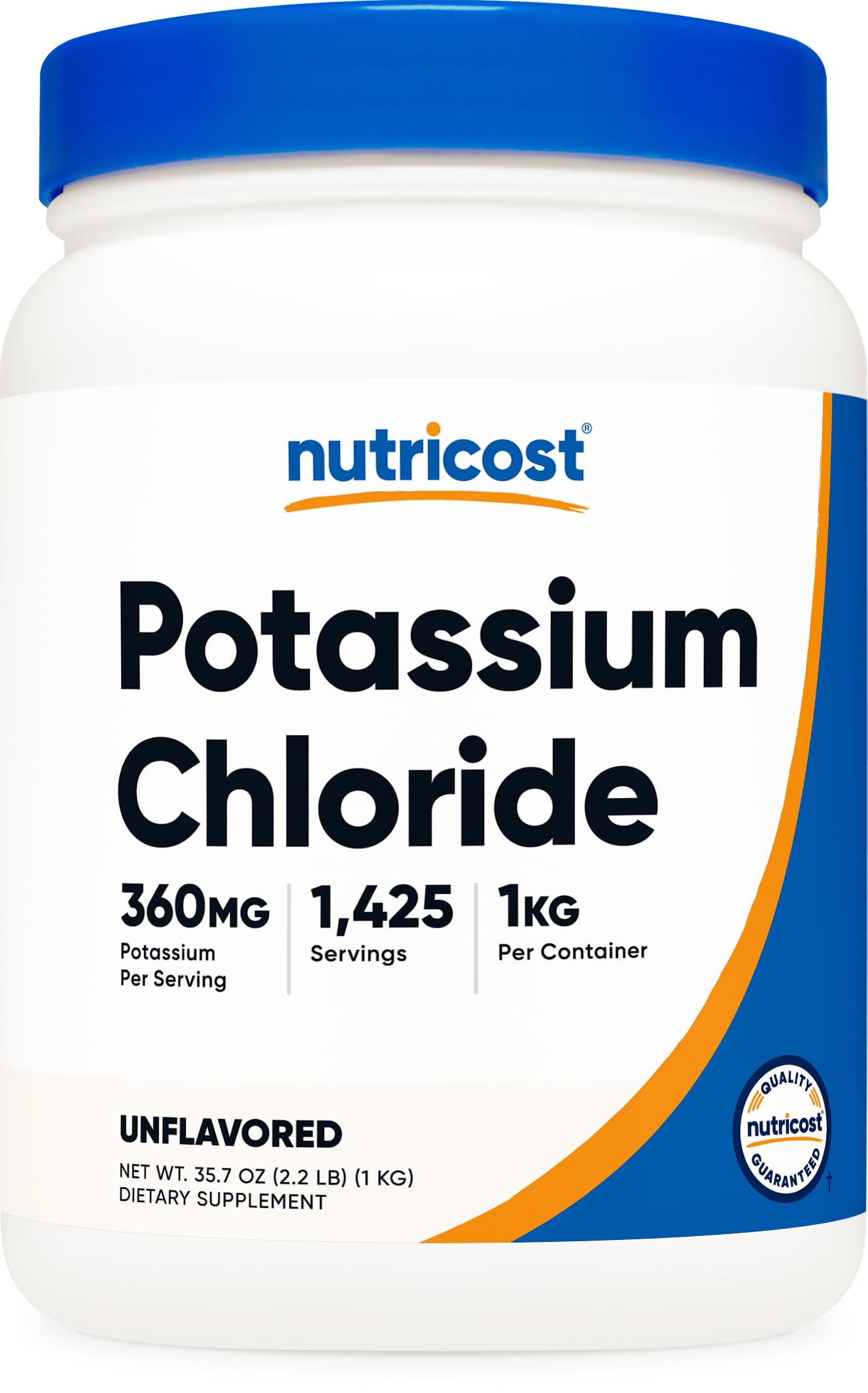 Nutricost Potassium Chloride Powder 1kg - Gluten Free

