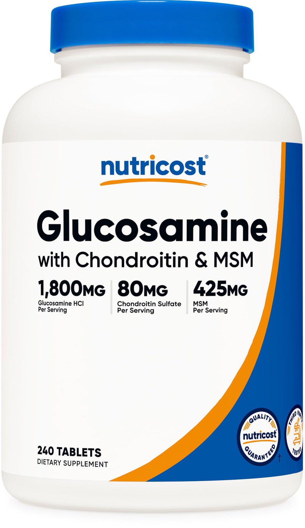 Nutricost Glucosamine HCl 1800mg with Chondroitin & MSM

