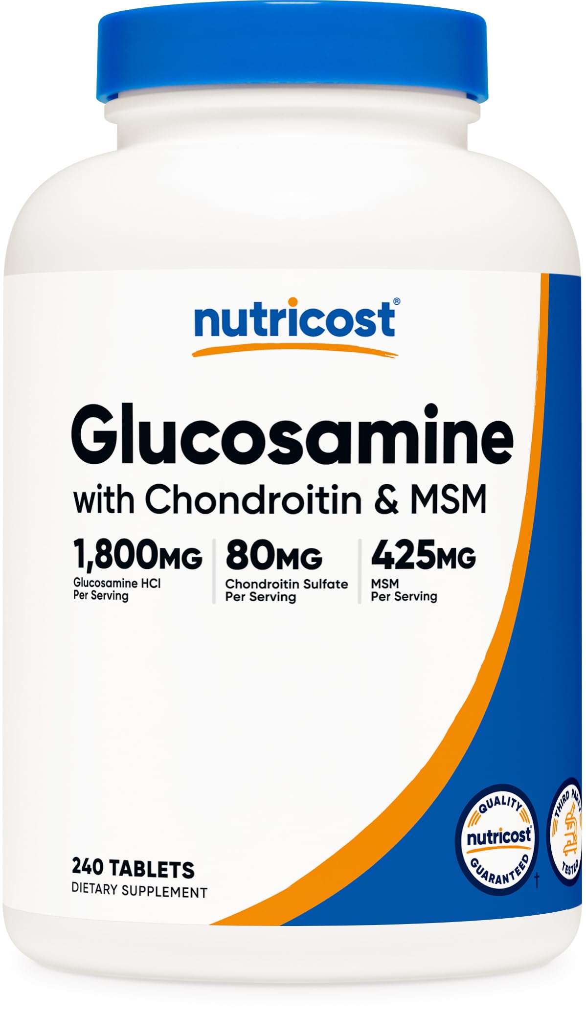 Nutricost Glucosamine HCl 1800mg with Chondroitin & MSM


