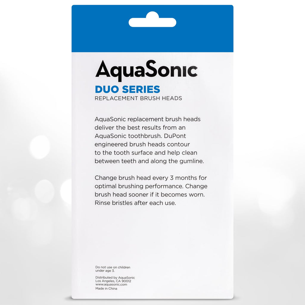 AquaSonic Replacement Brush Heads for Duo Series

