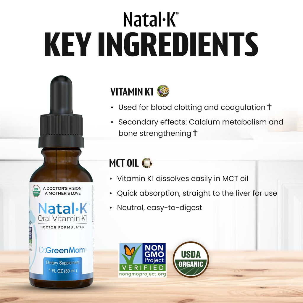 Dr. Green Mom Natal K Vitamin K1 Drops for Newborns

